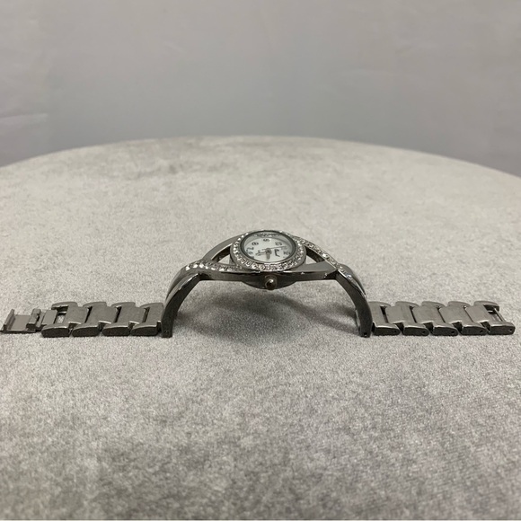 Osirock silver tone crystal rhinestone cubic zirconia stainless steel watch - Picture 6 of 8